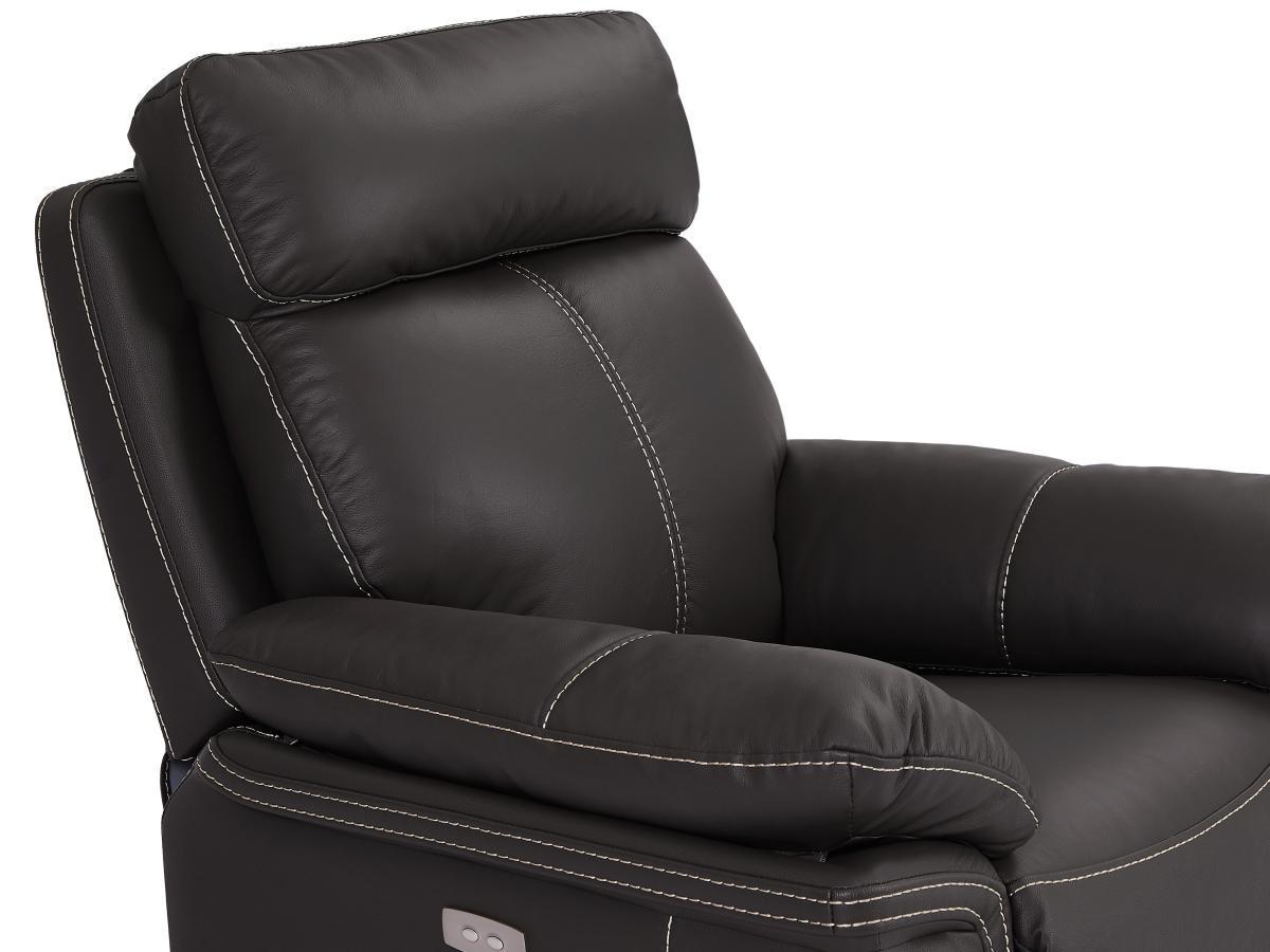 Vente-unique Fauteuil relax électrique en cuir ISIRIS  