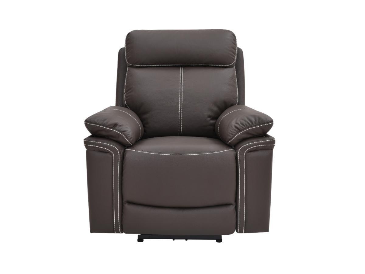 Vente-unique Fauteuil relax électrique en cuir ISIRIS  