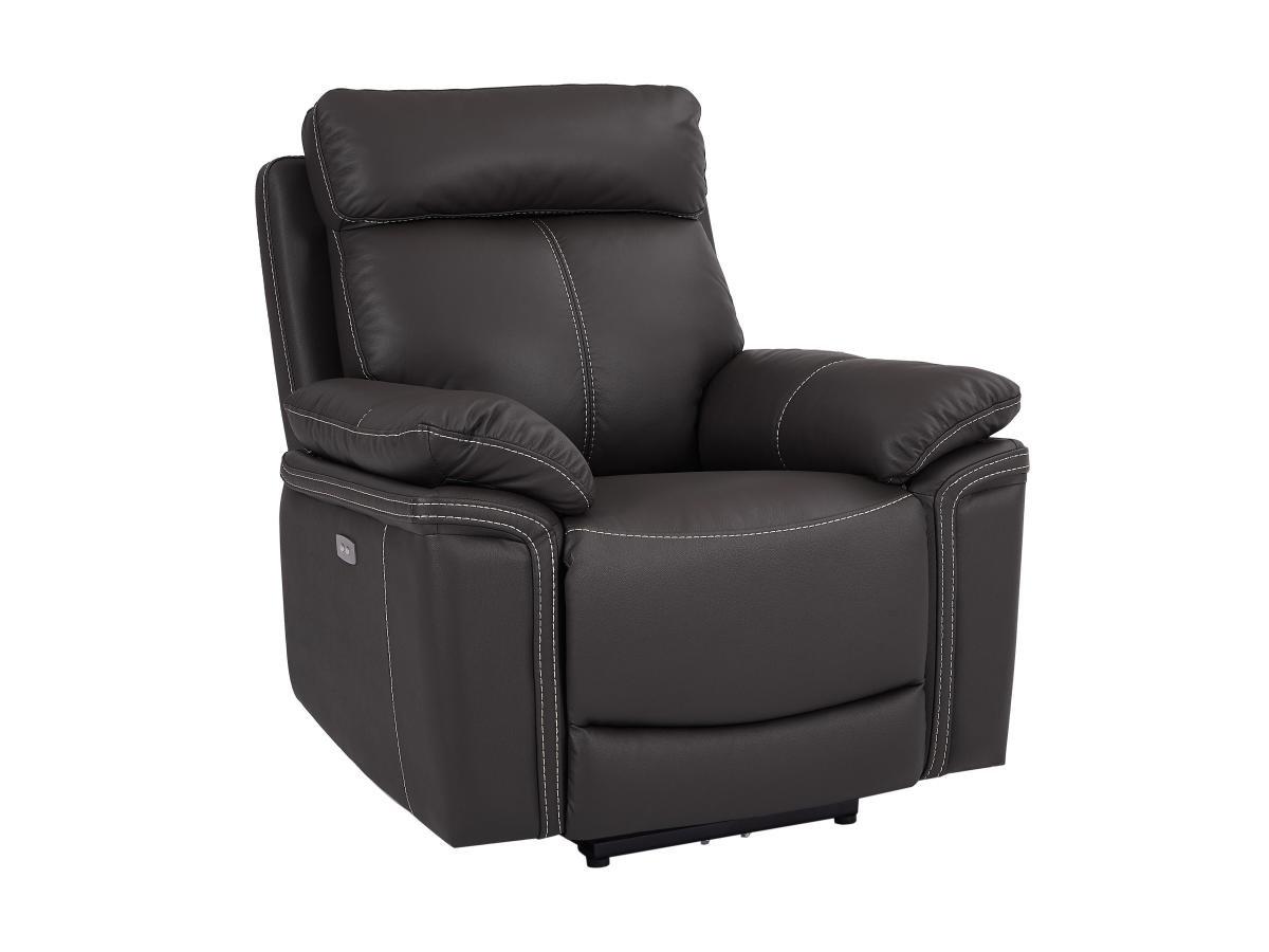 Vente-unique Fauteuil relax électrique en cuir ISIRIS  