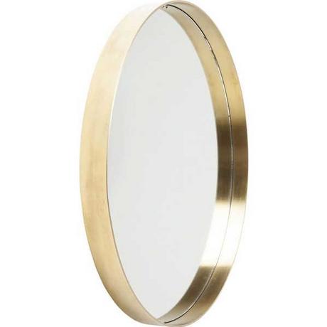 KARE Design Miroir Courbe Rond Laiton Ø60cm  