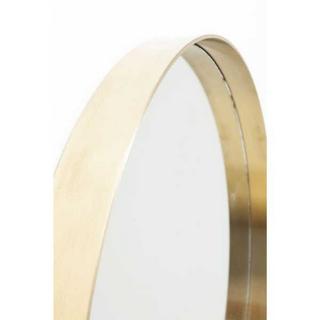 KARE Design Miroir Courbe Rond Laiton Ø60cm  