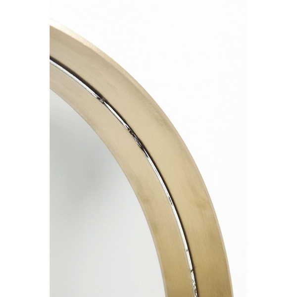 KARE Design Miroir Courbe Rond Laiton Ø60cm  