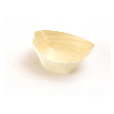 Sier Fingerfood-Schalen Holzboot 4.2 x 6.5 cm, 100 Stück (100 x)  