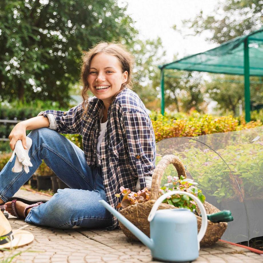 B2X Tunnel-Gewächshaus Garten 3,7 m  