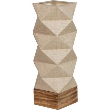 Lampe de table carton papier naturel