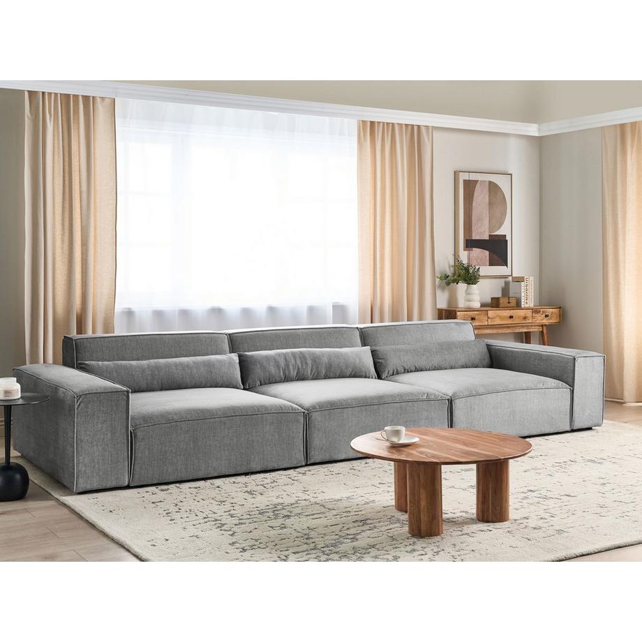 Beliani Canapé 3 places en Polyester Moderne HELLNAR  