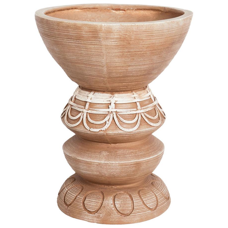 Blumenkübel aus Lehm-Faser-Mischung Boho DISPORUM