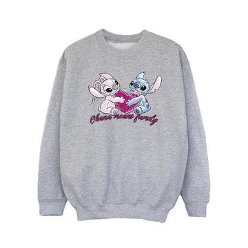 Lilo And Stitch Ohana Heart With Angel Sweatshirt