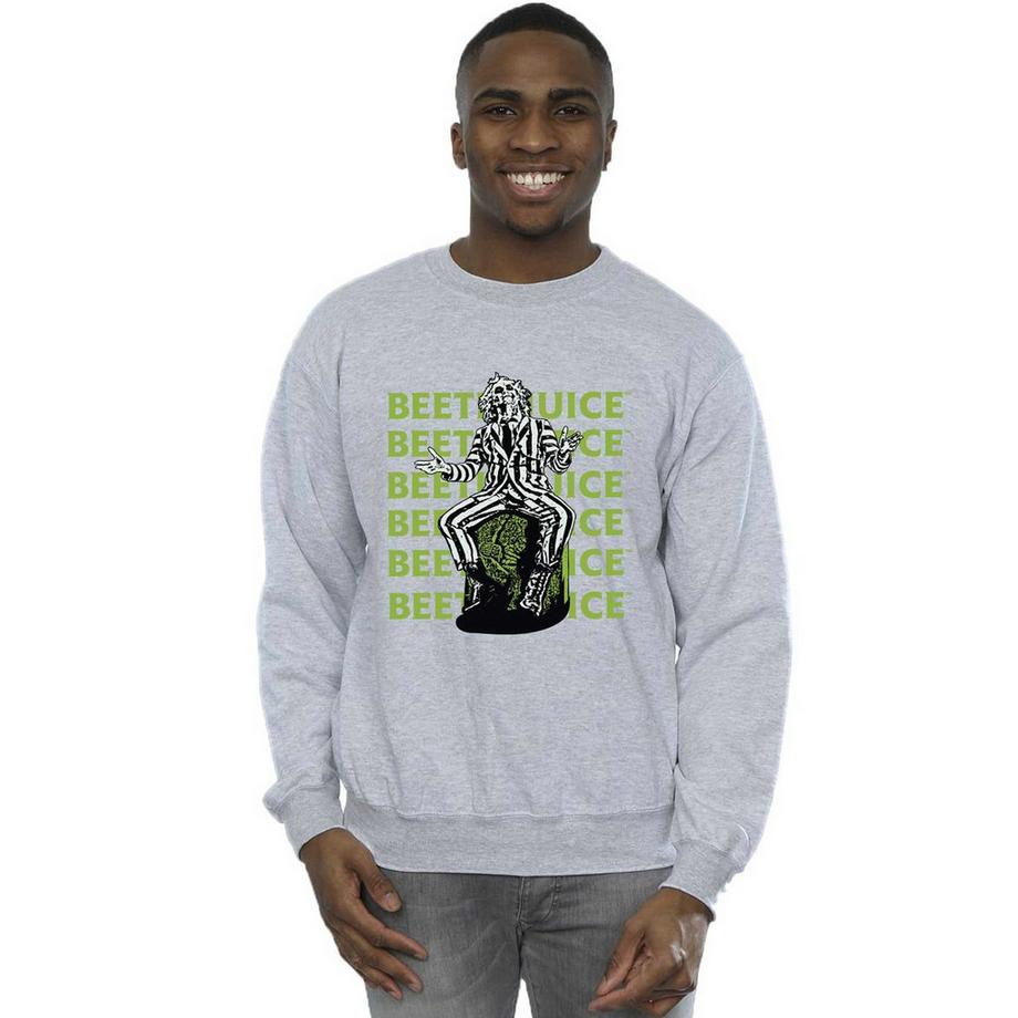 Beetlejuice Motif Logo Sweatshirt  