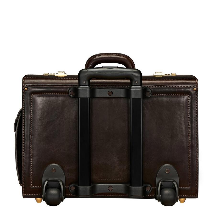 Maxwell Scott  VareseW - Leder Trolley Pilotenkoffer 