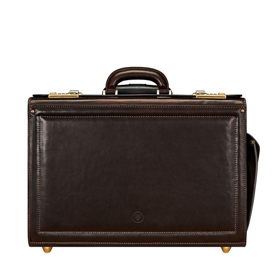 Maxwell Scott  VareseW - Leder Trolley Pilotenkoffer 