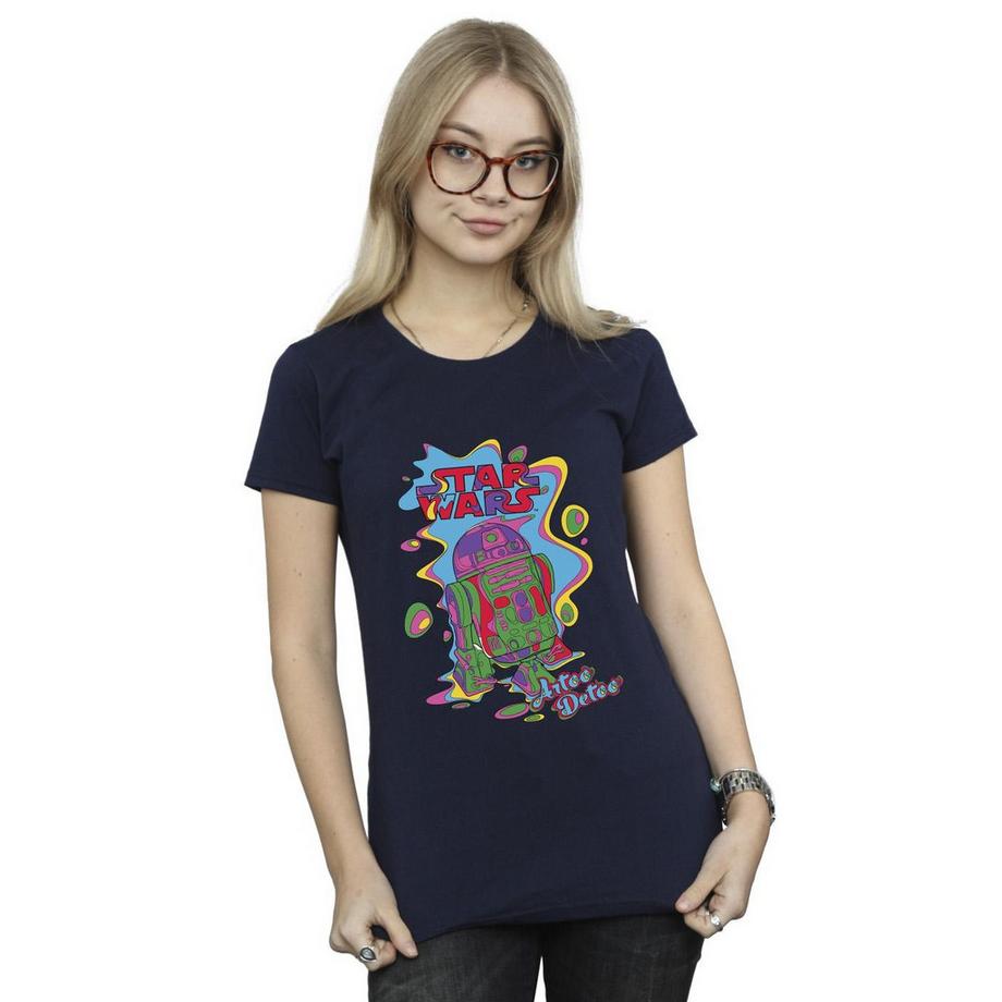 STAR WARS T-Shirt Grafico R2D2 Pop Art  