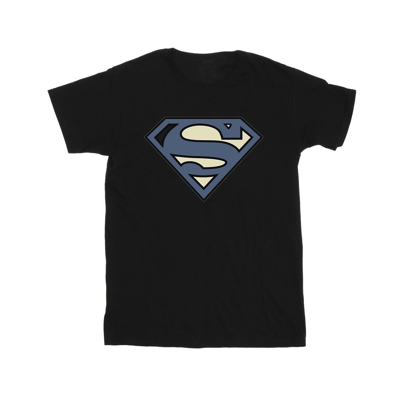 DC COMICS  Tshirt SUPERMAN INDIGO BLUE LOGO 