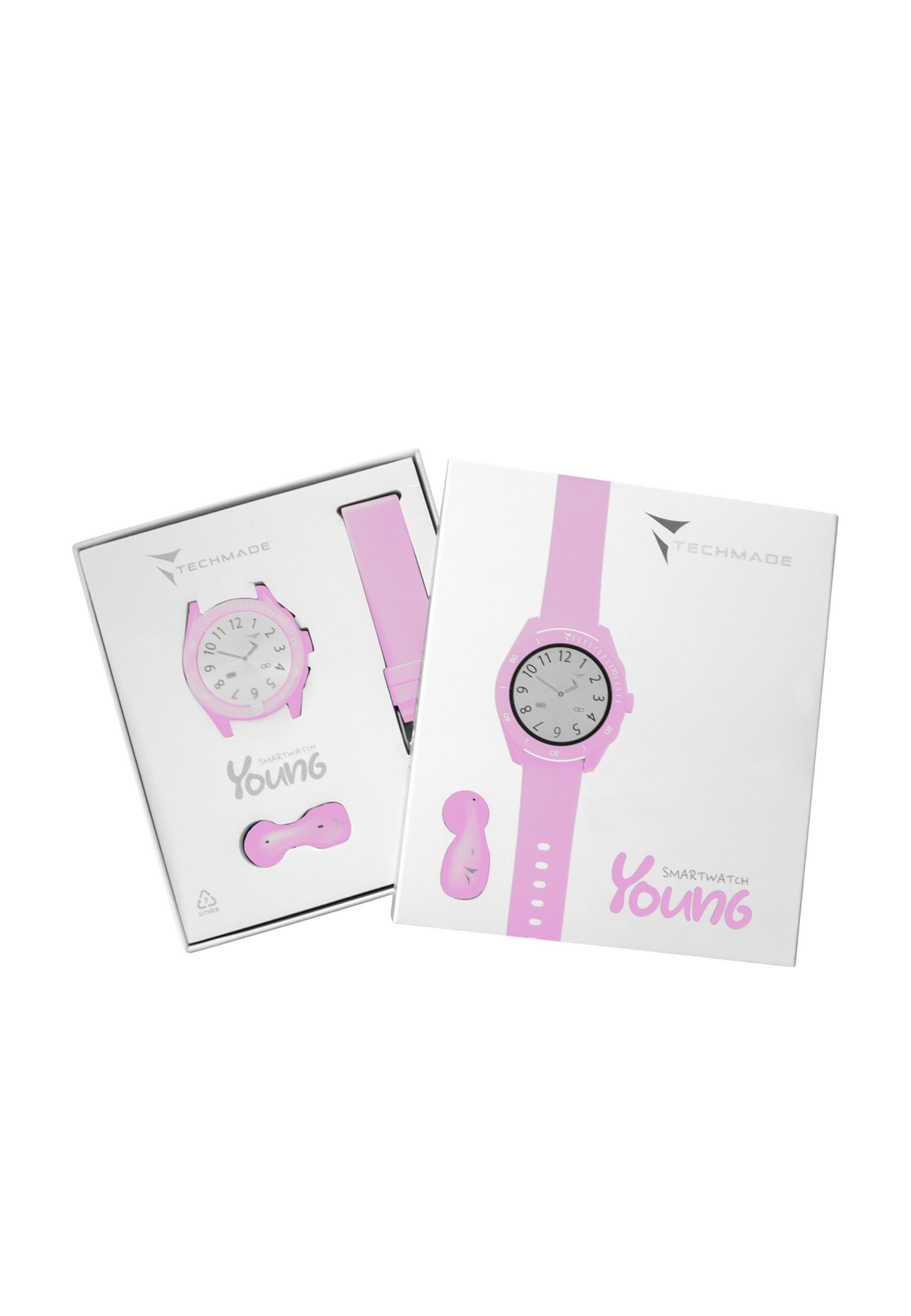 Techmade  Smart Watch Young Pink Bundle 