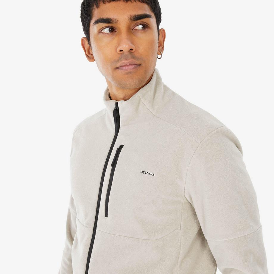 QUECHUA  Pile uomo trekking montagna - zip integrale poliestere 