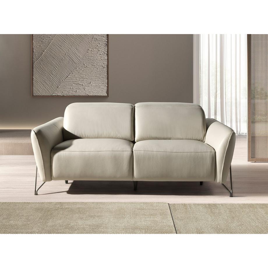 ANGEL CERDA Canapé de relaxation 2 places en cuir sable  