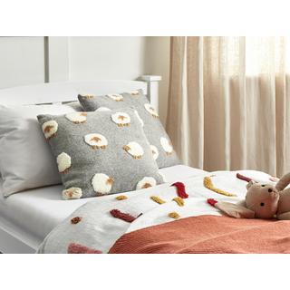 Beliani Lot de 2 coussins en Polyester Moderne EINADIA  