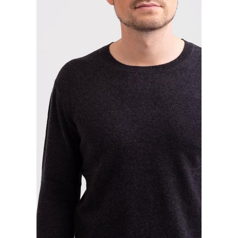 CASH-MERE.CH Pull col rond en cachemire  