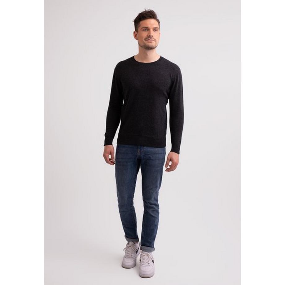 CASH-MERE.CH Pull col rond en cachemire  