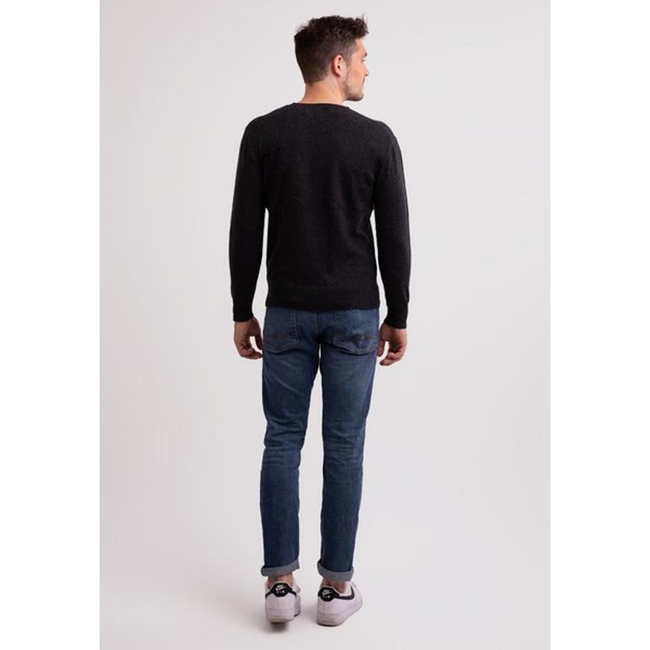 CASH-MERE.CH Pull col rond en cachemire  
