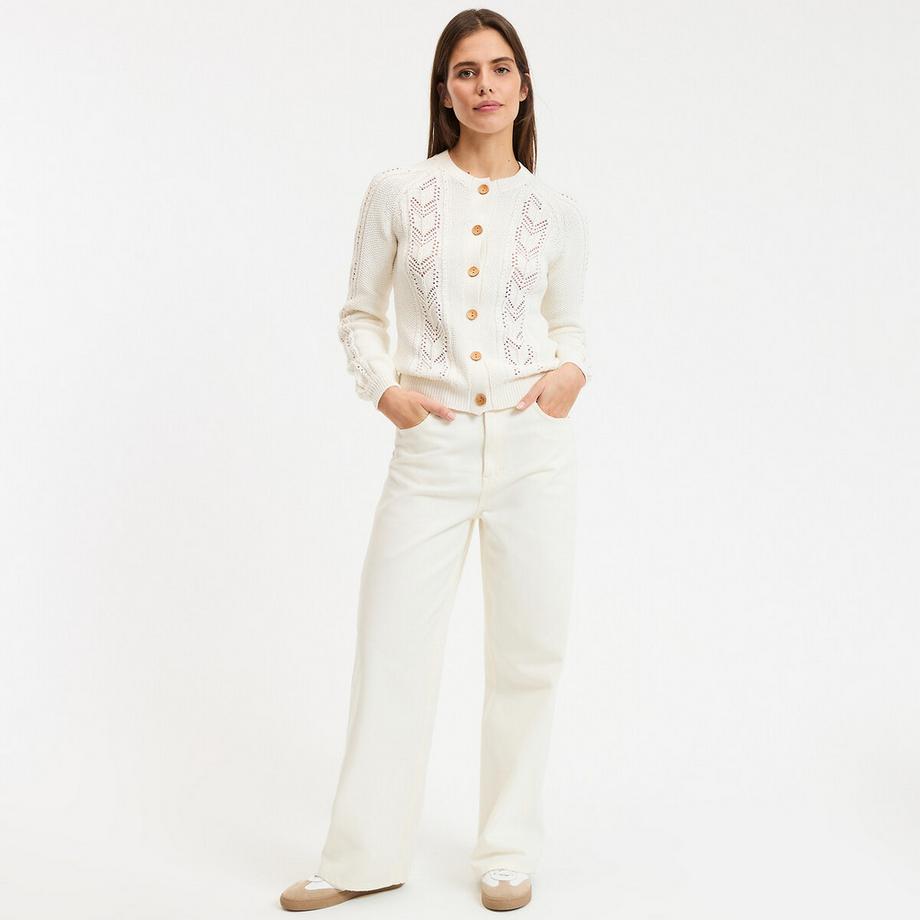 La Redoute Collections Pointelle Strick Cardigan  