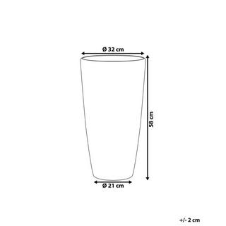 Beliani Blumenkübel aus Steingemisch Modern TSERIA  