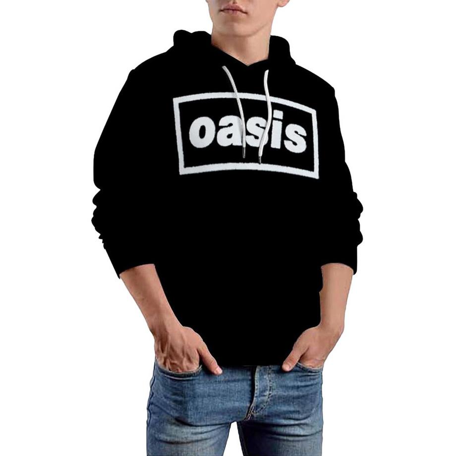 Oasis Decca Felpa Con Cappuccio Logo Da Indossare  