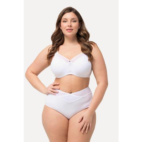 Ulla Popken Maxi Slip Modellanti Vita Alta Fascia Larga in Mesh  