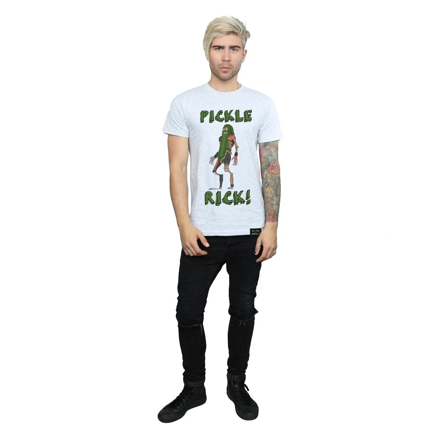 Rick And Morty Pickle Rick T-Shirt Stampata  
