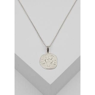 MUAU Schmuck  Anhänger Sternzeichen Zwillinge Weissgold 750, 16x22mm 