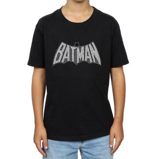 DC COMICS  Tshirt BATMAN RETRO CRACKLE LOGO 