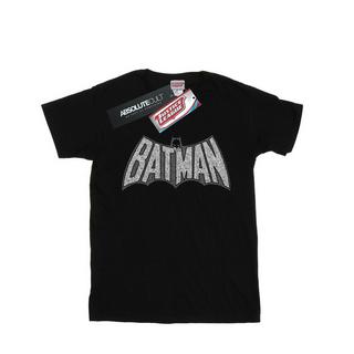 DC COMICS  Tshirt BATMAN RETRO CRACKLE LOGO 