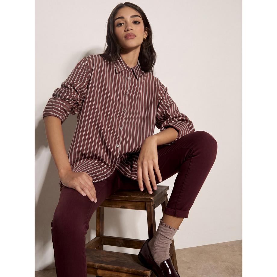 Chemise oversize à rayures