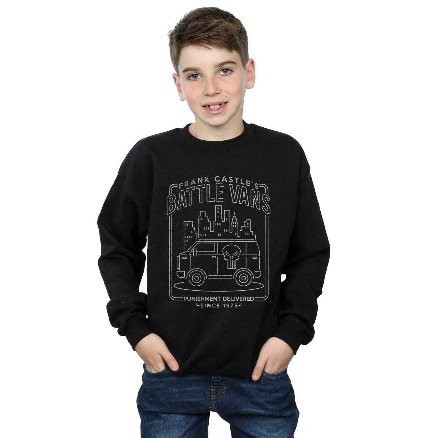 MARVEL  The Punisher Frank Castle's Battle Vans Sweatshirt 