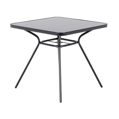 Beliani Table à manger 4 places en Acier Minimaliste LIVO  