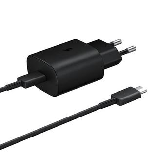 SAMSUNG  Chargeur USB-C Samsung + Câble noir 25W 