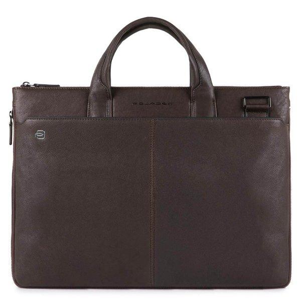 Piquadro Black Square - Schmale 15 Zoll Laptoptasche  