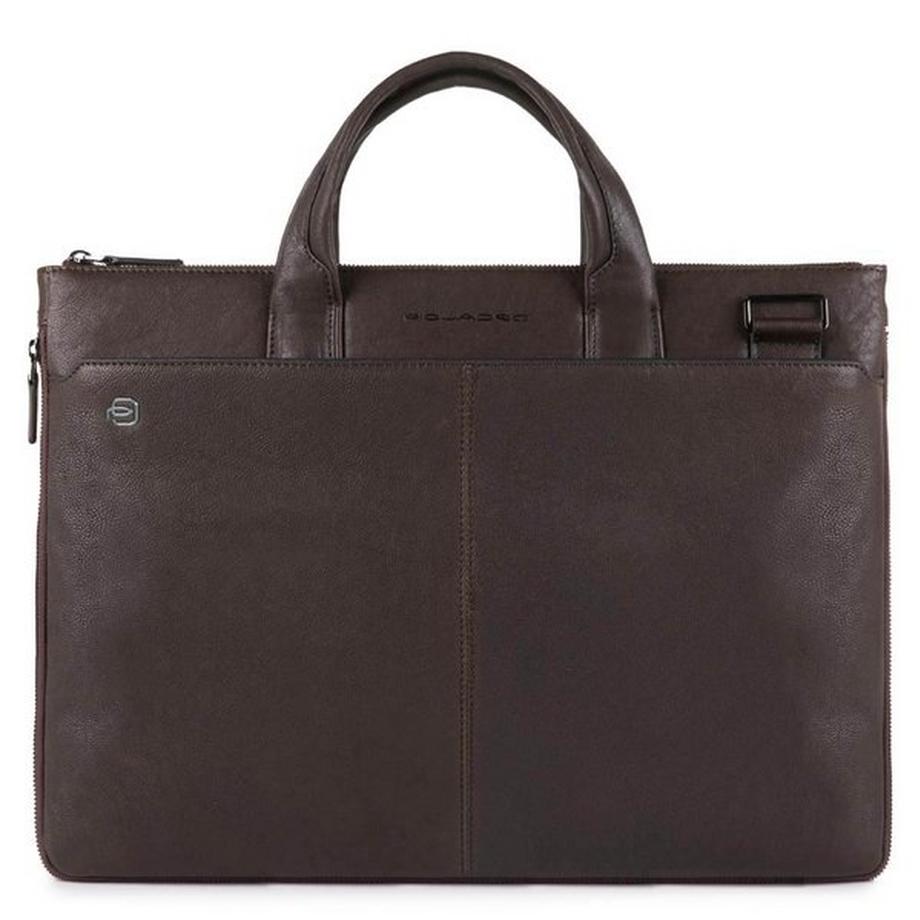 Piquadro Black Square Schmale 15 Zoll Laptoptasche  