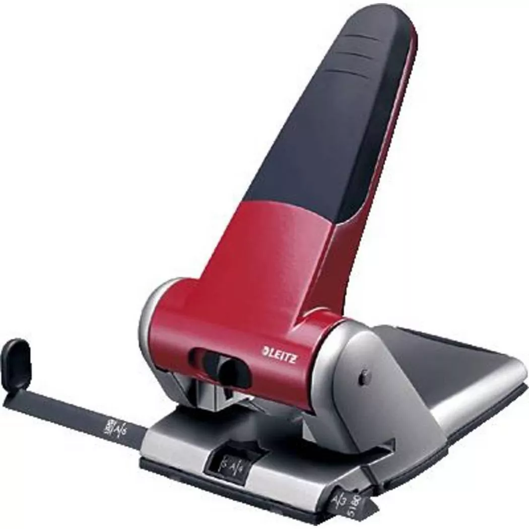 Leitz Heavy Duty 5180 hole punch 65 sheets Red