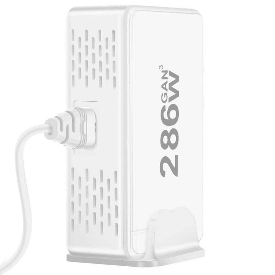 Avizar  Ladestation 286W GaN 8 Ports Weiß 