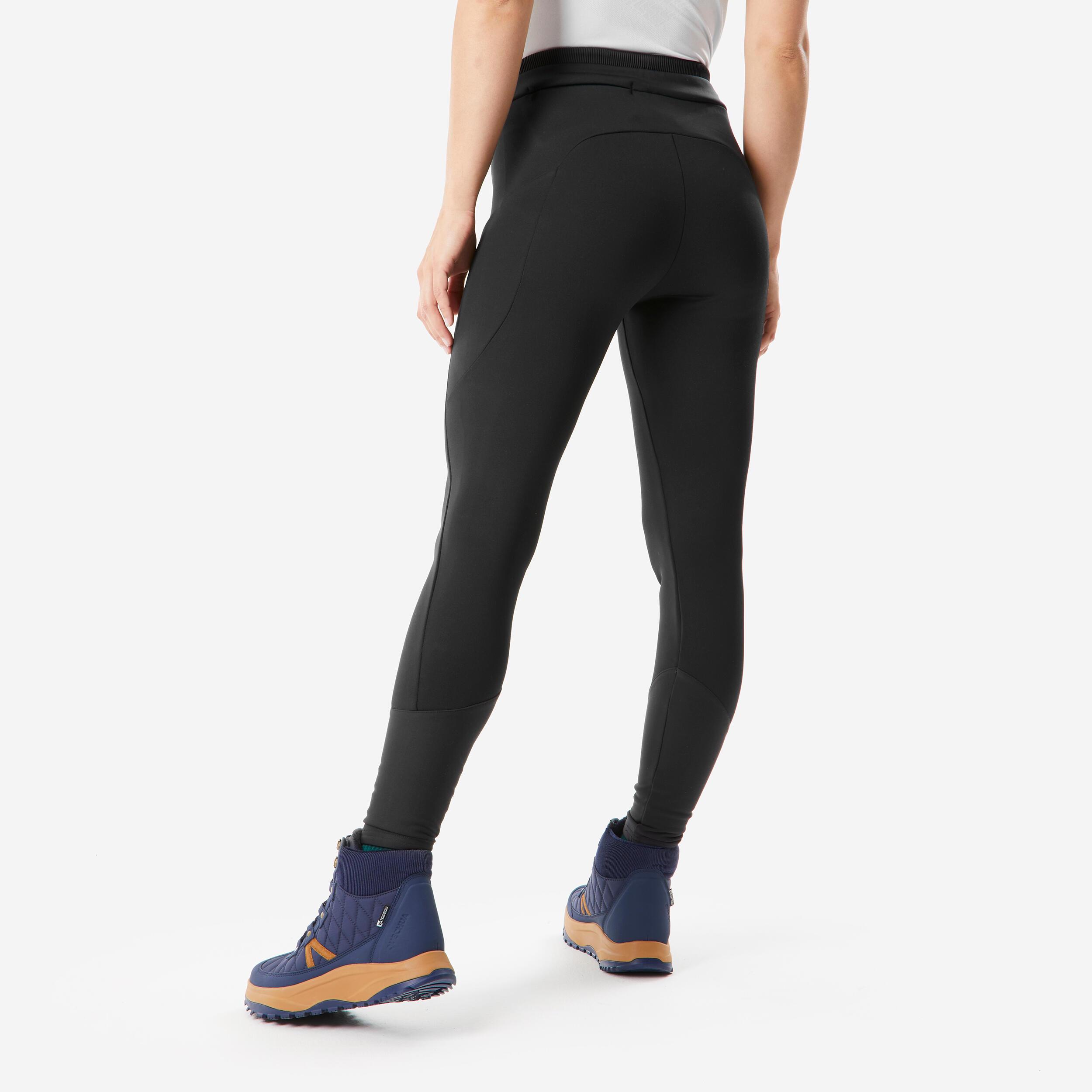 QUECHUA  Leggings donna caldo impermeabile trekking invernale 