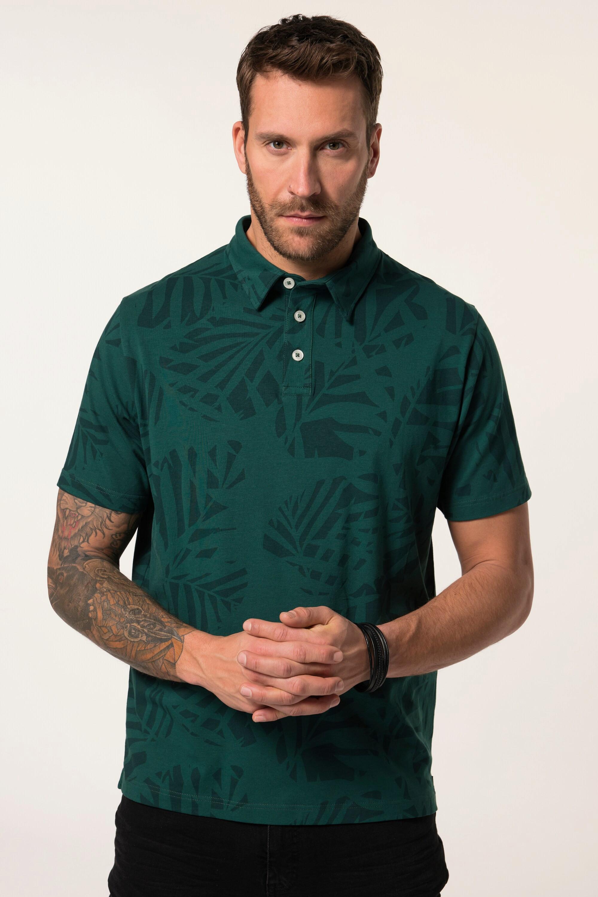 JP1880 FLEXNAMIC Halbarm Alloverprint Poloshirt  