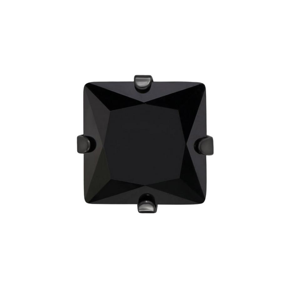 Maxte  Quadratische  Ohrstecker aus Edelstahl mit Zirkonia 