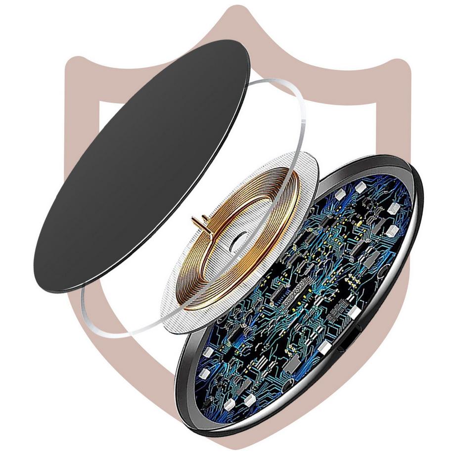 Akashi  Caricatore wireless Qi 15W Akashi nero 