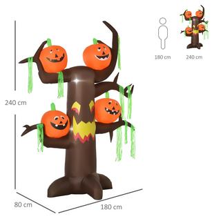 HOMCOM Halloween Aufblasbarer Baum  