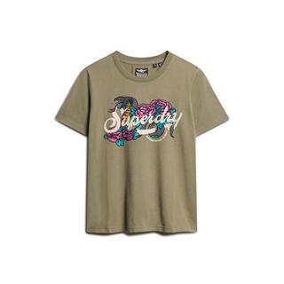 Superdry  lässiges t-shirt, daen tattoo script 