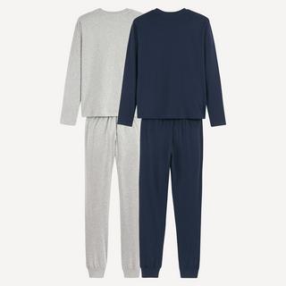La Redoute Collections  2er-Set Schlafanzüge aus Baumwoll-Jersey mit Skateboard-Motiv 