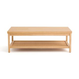 La Redoute Intérieurs Table basse double plateau pin et cannage  