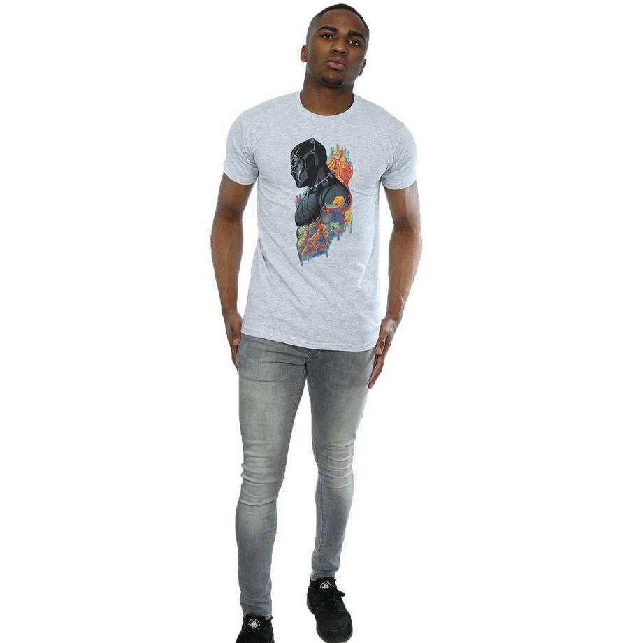 MARVEL Black Panther T-Shirt Stampa Grafica  