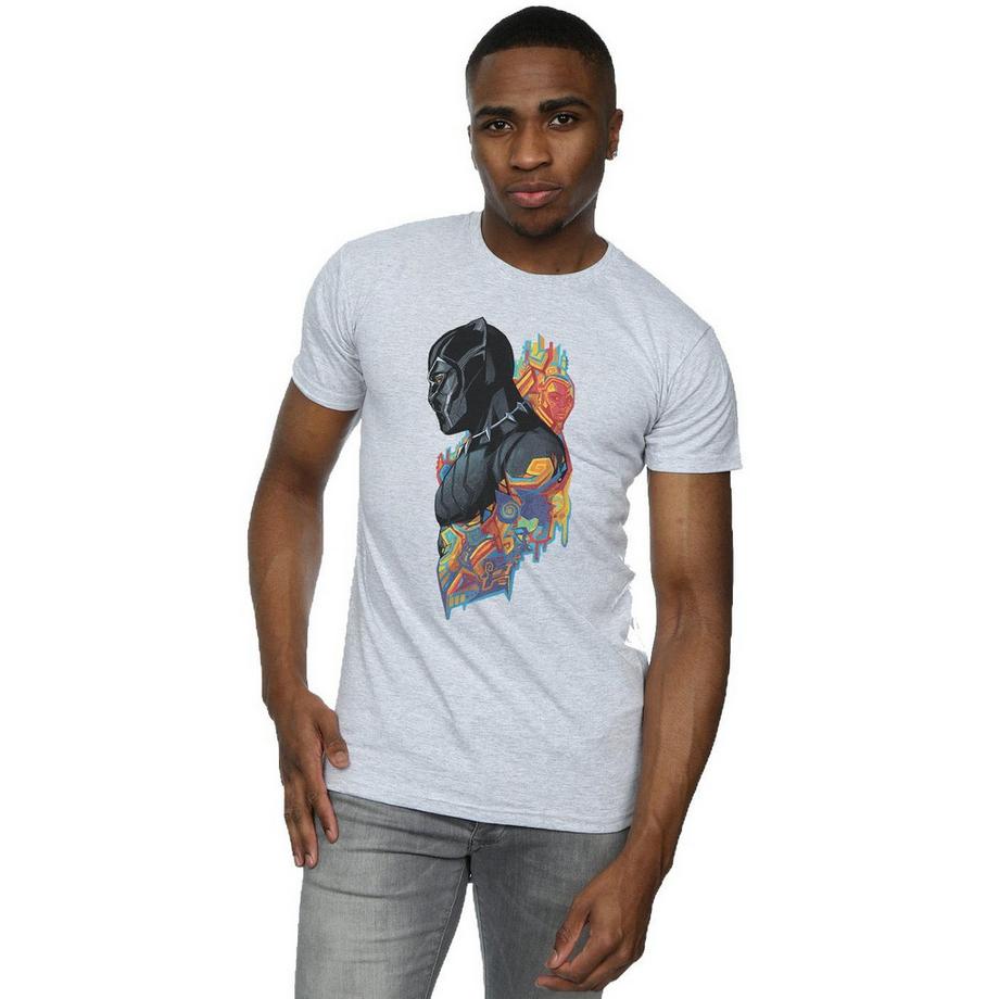 MARVEL Black Panther T-Shirt Stampa Grafica  